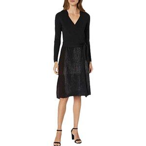 NIC+ZOE Invite Only NWT $238 Faux Wrap LS SWEATER Dress HOLIDAY Womens Size S